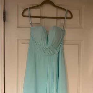 Elegant Morilee Mint Strapless Dress